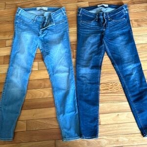 Holister skinny jeans-a bundle of 2. Size 9